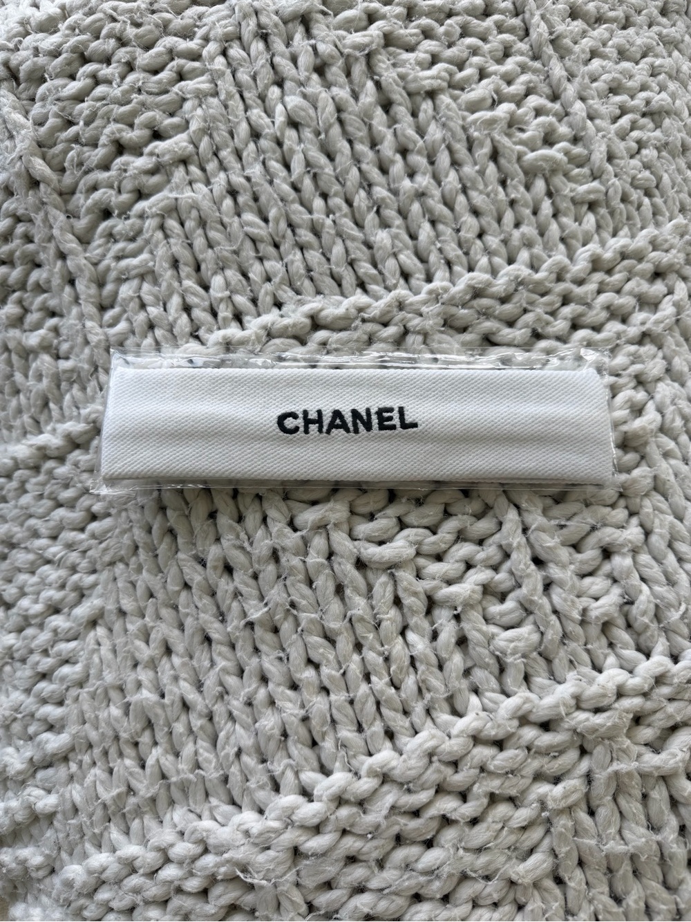 CHANEL tennis sport headband - elastic / one size - NEW